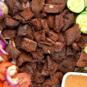 Genuine/Authentic African Nigerian Suya, freshly prepared with our homemade Signature Suya spice(2lb 10oz)